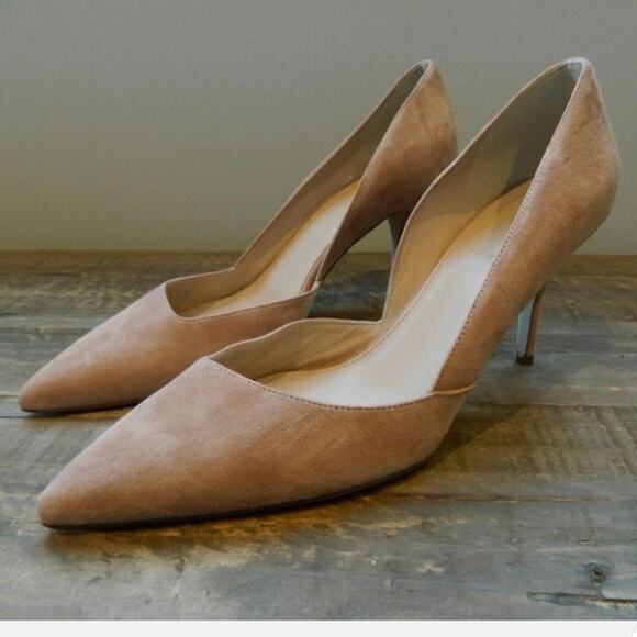 J.Crew Shoes - JCrew Colette Suede D'Orsay Pumps 10.5 Tan Beige Neutral Heels 3” Leather